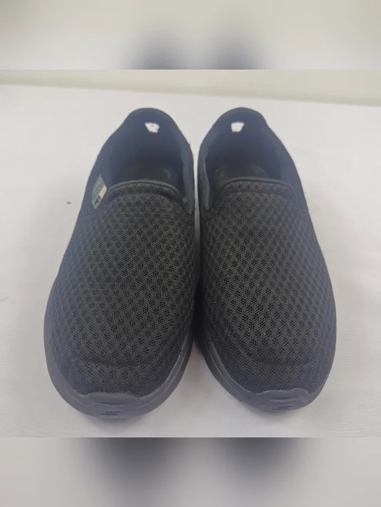 Skechers Women's 7.5 M Black Slip-On Mesh Flats Loafers - Picture 4 of 9